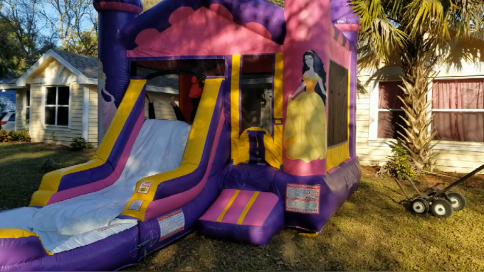 inflatable Jumping Castle/뛰어오르는 파열 성곽 4M× 6M× 4M 인형 공주