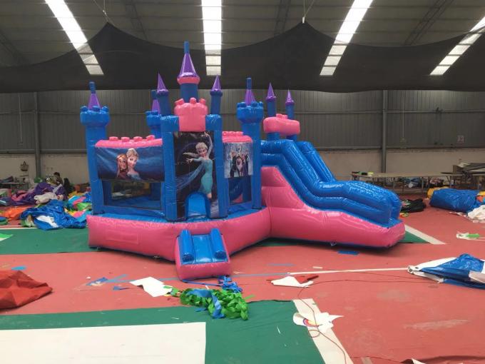 commercial Bounce House Slide 안전 연약한 공주 결합 주문을 받아서 만들어진 색깔