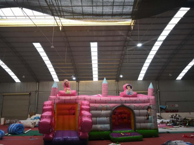 거대한 Inflatable Castle Bounce House 공주 방수 주문을 받아서 만들어진 디자인