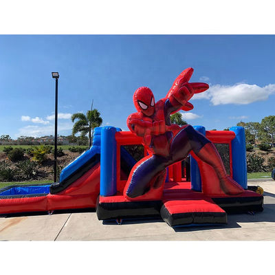 Attractive Spiderman Safe  3 In 1 Combo Bounce House Good Stitching