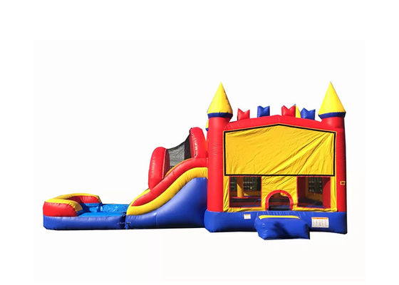 Safety Adult Size Bounce House Castle , Bouncy Castle With Slide Customized Design