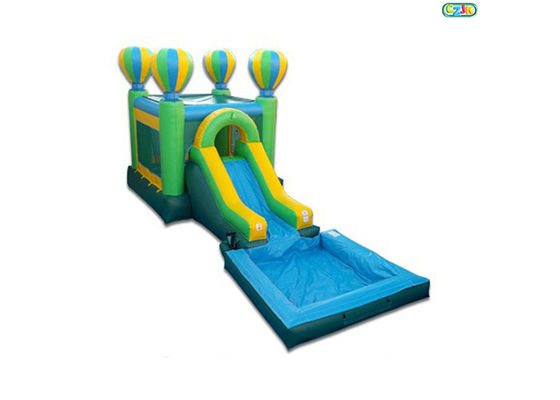 Balloon Theme Inflatable Castle Air Bouncer House With Slide Customized