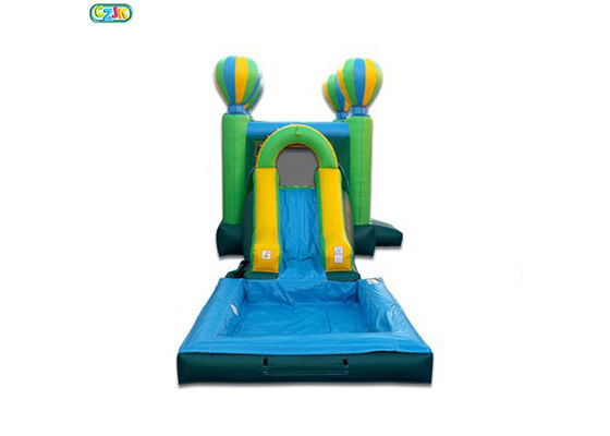 Balloon Theme Inflatable Castle Air Bouncer House With Slide Customized